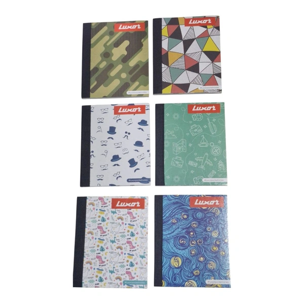 Luxor Pocket Diary 8.2 Cm X 10 Cm Pages -92 Single Ruled Diary Set Of 10 Nos