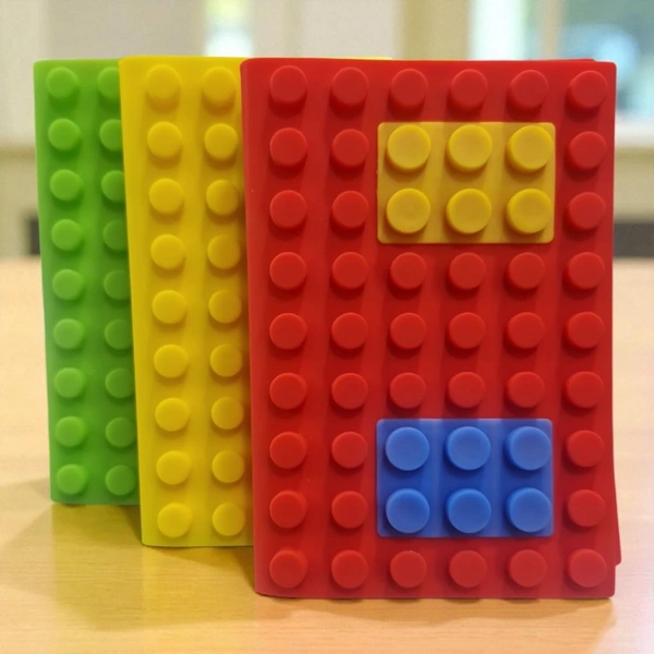 A6 Lego Diary Single Line 160 Pages - Green