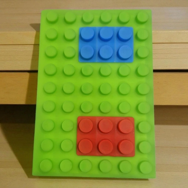 A6 Lego Diary Single Line 160 Pages - Green