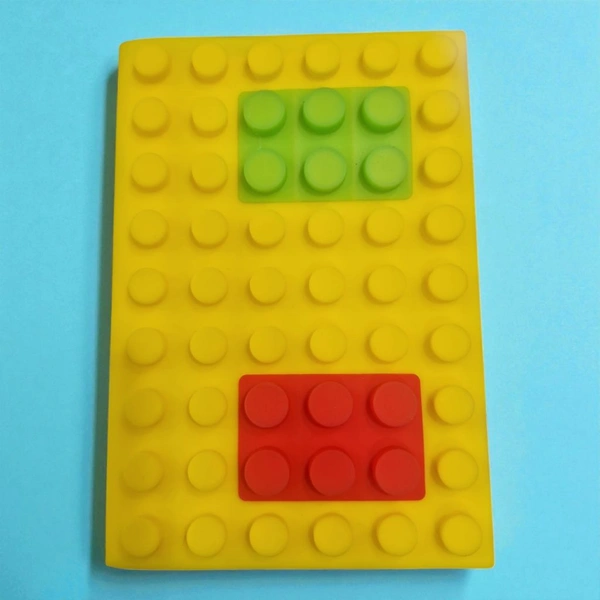 A6 Lego Diary Single Line 160 Pages - Yellow