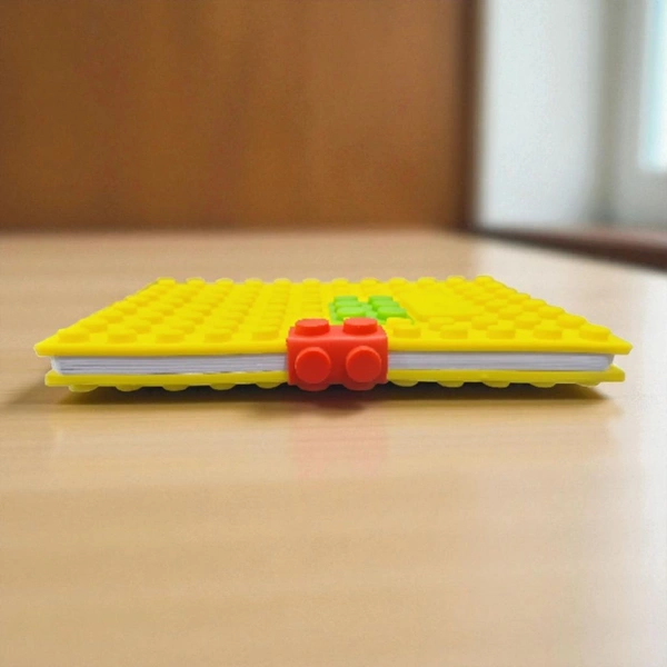 A5 Pages Lego Notebook Diary 160 Pages - Yellow