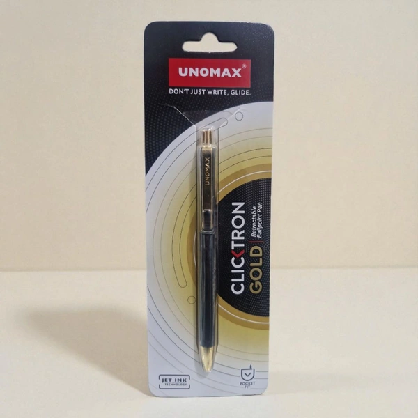 Unomax Clicktron Gold RT Ball Pen