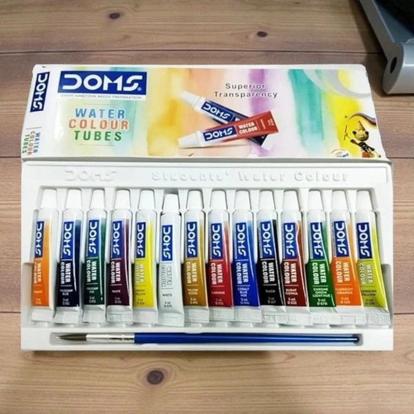 Doms Water Colour Tube 14 Shades