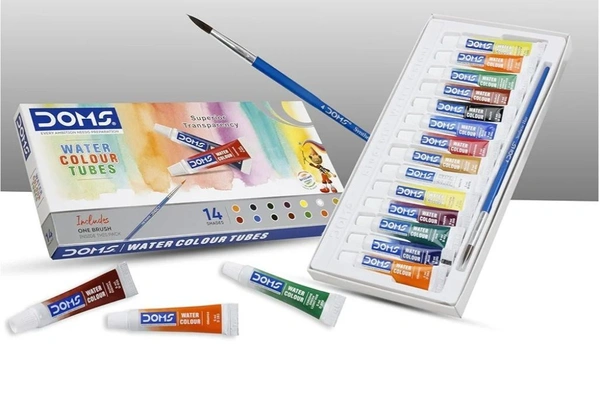 Doms Water Colour Tube 14 Shades