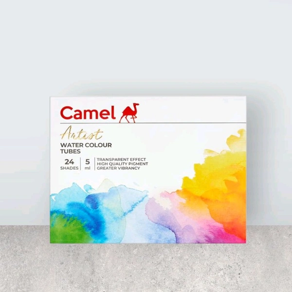 Camel Artist Water Colour Tube 24 Shades - 5 ml Each