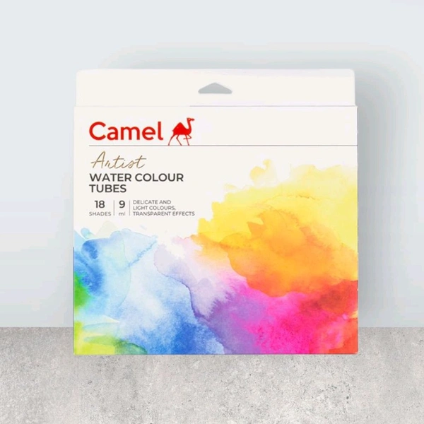 Camel Artist Water Colour Tube 18 Shade - 9 ml Each