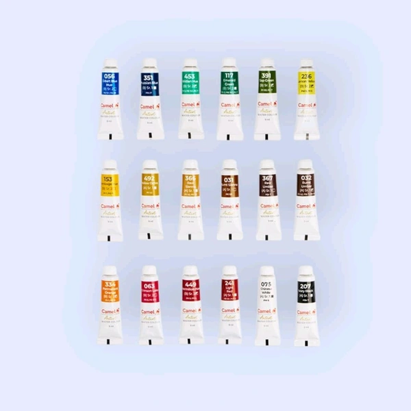 Camel Artist Water Colour Tube 18 Shade - 9 ml Each