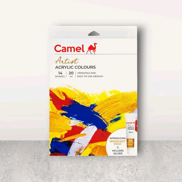 Camel Artist Acrylic Colour Tube 14 shade - 20 ml Each