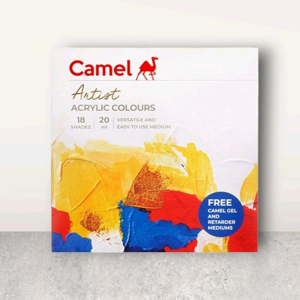Camel Artist Acrylic Colour Tube 18 Shade - 20 ml Each