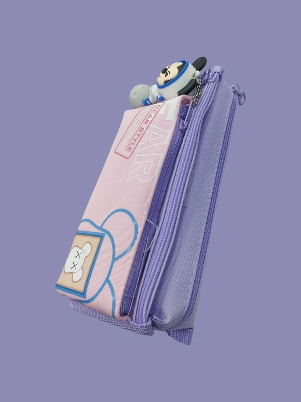 Stylish Fancy Pencil Pouch With Keychain