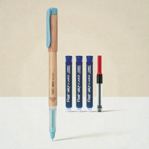 Flair Inky Woody Fountain Pen 1 Pc (Body Color May Vary)