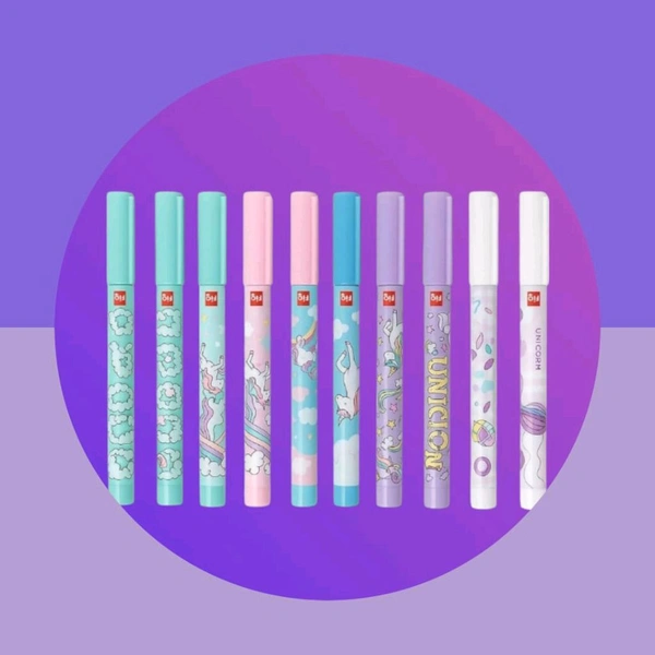 Figo Unicorn Liquid Roller Pen Blue (Pack Of 10)