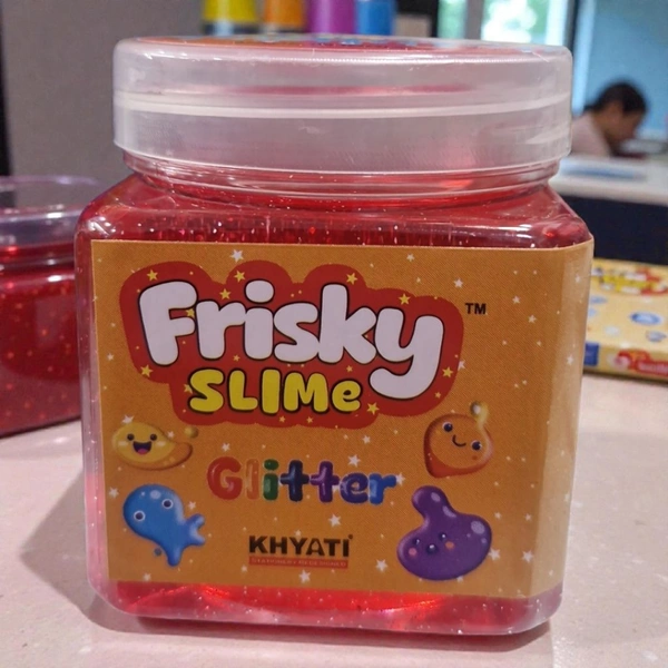 Khyati Frisky Glitter Slime 1 Pc - Yellow Orange