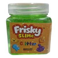 Khyati Frisky Glitter Slime 1 Pc - Yellow Orange