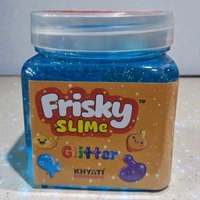 Khyati Frisky Glitter Slime 1 Pc - Yellow Orange