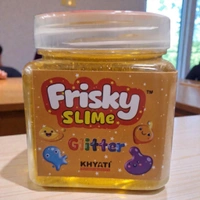 Khyati Frisky Glitter Slime 1 Pc - Yellow Orange