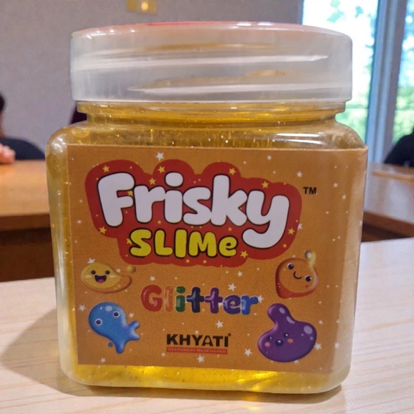 Khyati Frisky Glitter Slime 1 Pc - Yellow Orange