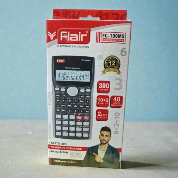 Flair Electronic Calculator FC-100 MS With 12 Months Warranty