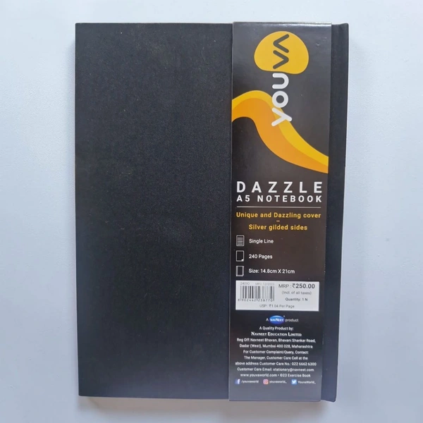 Navneet Youva SHINE Dazzle A5 Diary 240 Pages (14.8 Cm X 21 Cm)