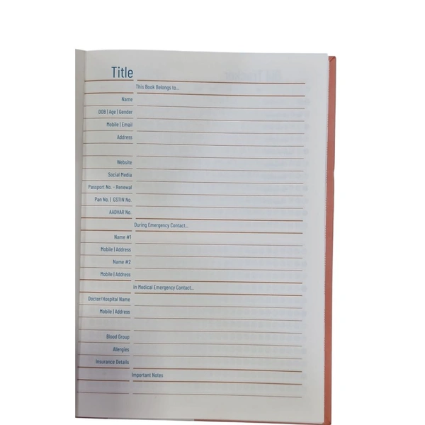 Anupam Fylo File Style Diary A5 Size-160 Pages 100 GSM