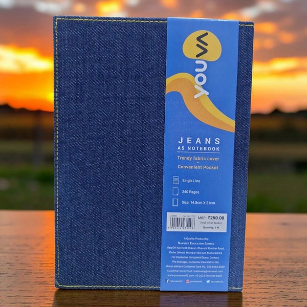 Navneet Youva Jeans A5 240 Pages (14.8cm X 21 Cm)
