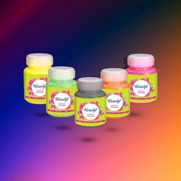 Pidilite Fevicryl Acrylic Colour 100 ML - Black(02)