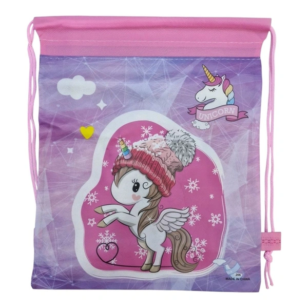 Drawstring Bag For Kids Pack Of 12 Pcs ( Unicorn Theme)