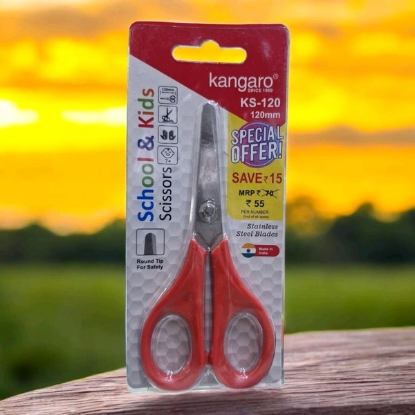 Kangaro Scissor Ks-120 (Colour May Vary)