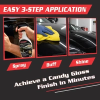 UNIESHINE 200ML Spray Wax Polish Kit for Car & Bike – Instant Shine, Paint Protection & Easy Application