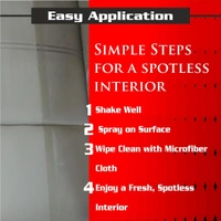 UNIESHINE 200ML Interior Cleaner for Car with Microfiber Cloth – Dashboard, Seats & Trim Cleaning Solution