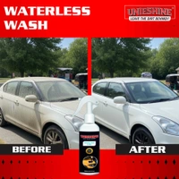 UNIESHINE 200ML Waterless Wash & Wax for Car & Bike with Microfiber Cloth – No Rinse Cleaning & Instant Shine
