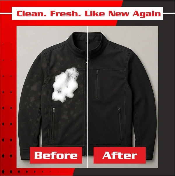 UNIESHINE Helmet & Jacket Cleaner Foam Spray 150ML | Quick-Dry No-Rinse Riding Gear Cleaner | Removes Dirt, Sweat & Odor | Safe for Leather, Fabric & Plastic