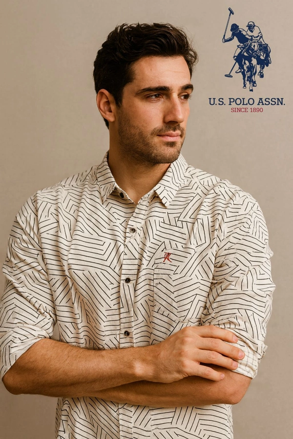 US Polo Stracture Blend Shirt - M