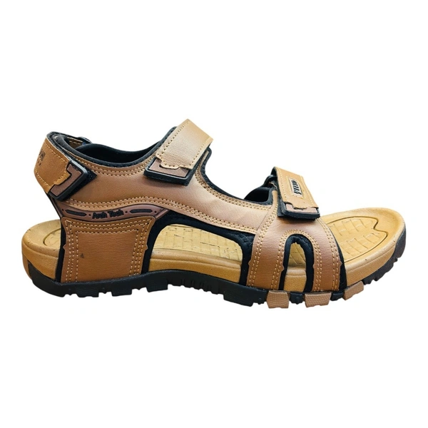 LAKHANI Men Sports Sandal - 10, TAN