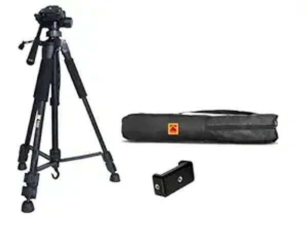 KODAK T210 150cm Three Way Pan Movement Tripod (Black, Supports Up to 3500 g)