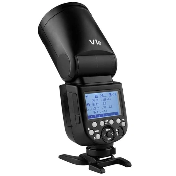 GODOX Godox V1-C V1 Li-on TTL On-Camera Round Flash Speedlight Compatible with Canon