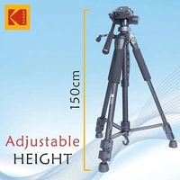 KODAK T210 150cm Three Way Pan Movement Tripod (Black, Supports Up to 3500 g)
