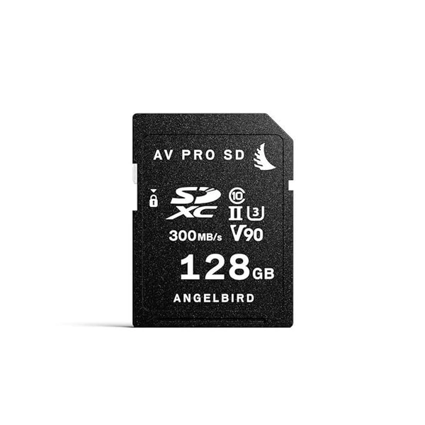 Angelbird AV Pro SD MK2 128GB V90 UHS-II Memory Card, Black, Small
