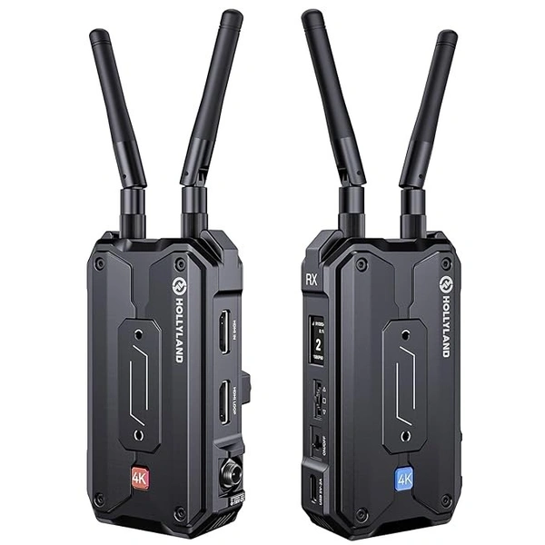 HOLY LAND 【Hollyland Pyro H】 Wireless HDMI Video Transmission System, Auto Dual-Band Hopping, 4K30/1080p60 1300ft Los Range 60ms Latency, Smart Channel Scan, Up to 4 Receiver, UVC Live Stream (1TX+1RX)