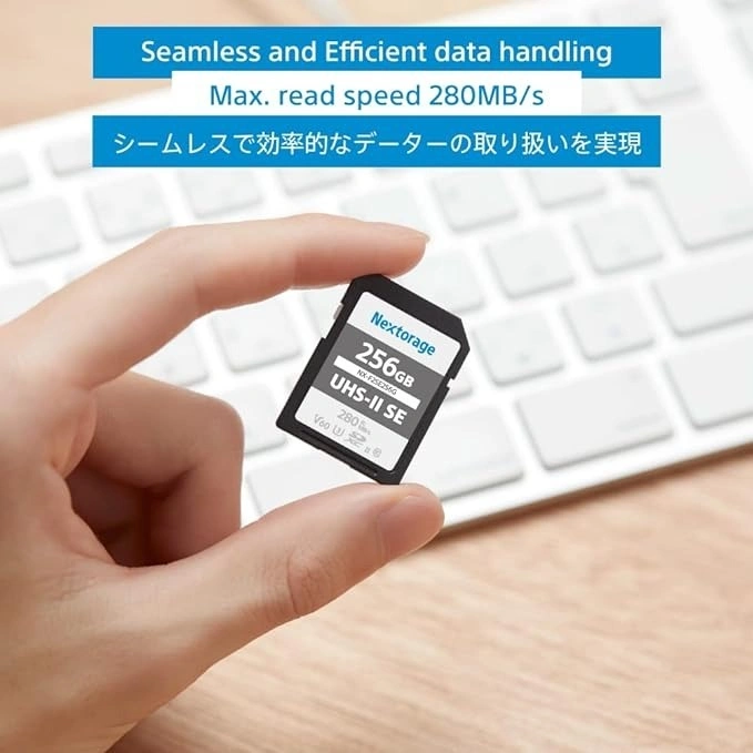 Nextorage 128GB UHS-II V60 SDXC Card – 280MB/s Read, 100MB/s Write