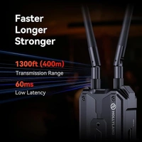 HOLY LAND 【Hollyland Pyro H】 Wireless HDMI Video Transmission System, Auto Dual-Band Hopping, 4K30/1080p60 1300ft Los Range 60ms Latency, Smart Channel Scan, Up to 4 Receiver, UVC Live Stream (1TX+1RX)