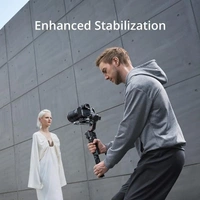 DJI RS3-3-Axis Gimbal Stabilizer for DSLR and Mirrorless Camera, 3kg (6.6 lbs) Payload, Automated Axis Locks, 1.8" OLED Touchscreen, 3rd-Gen RS Stabilization Algorithm, Black