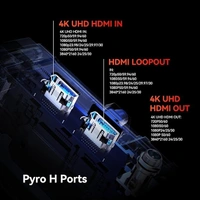 HOLY LAND 【Hollyland Pyro H】 Wireless HDMI Video Transmission System, Auto Dual-Band Hopping, 4K30/1080p60 1300ft Los Range 60ms Latency, Smart Channel Scan, Up to 4 Receiver, UVC Live Stream (1TX+1RX)