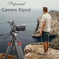 KODAK Kodak T550 Pro 185cm Three Section Support Tripod (Black)