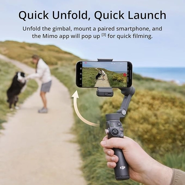 DJI Osmo Mobile 7P Gimbal Stabilizer for iPhone, Android, Native Tracking, Lighting,3-Axis Phone Gimbal,One-Tap Edit, Built-in Extension Rod & Tripod,Phone Charging, Vlogging Stabilizer YouTube Video