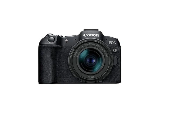 canon Canon EOS R8 Full-Frame Mirrorless Camera, RF24-50mm F4.5-6.3 is STM with 24.2 MP, 4K Video, DIGIC X Image Processor-Black