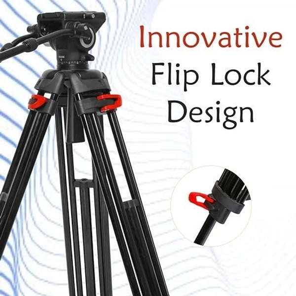 KODAK Kodak T550 Pro 185cm Three Section Support Tripod (Black)