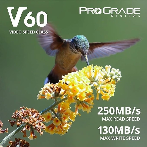 ProGrade Digital SDXC V60 UHS-II 128 GB SDXC V60 250 MB/s Memory Card