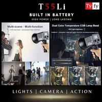 TYFY High Power Pocket LED Photo, Video COB Light with Built in Battery/ 8 Special Light Effects/Suitable for All Kinds of Small Production Photography/Power Saving & Environment Protection