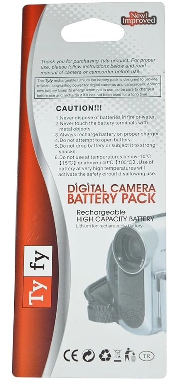 Tyfy NB-6L (Canon)(950 mAh) Rechargeable Li-ion Battery